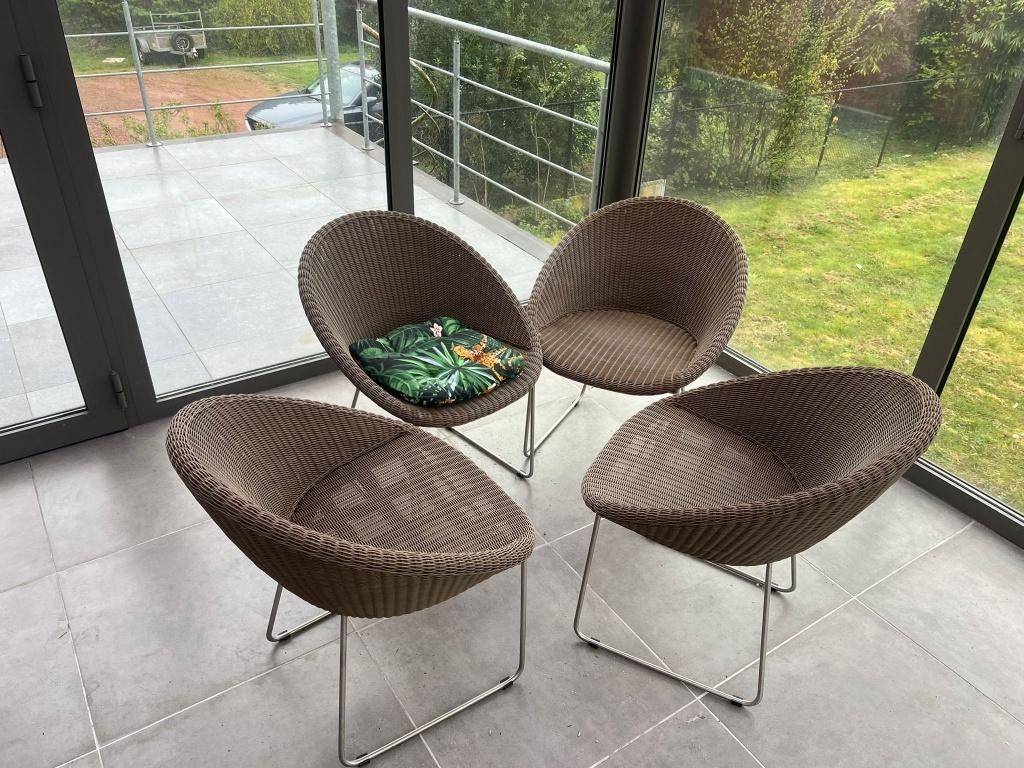 Tuinstoelen, Ophalen, Zo goed als nieuw, Wicker