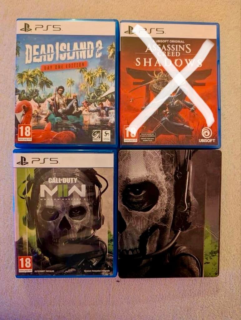 2 jeux PlayStation5, Games en Spelcomputers