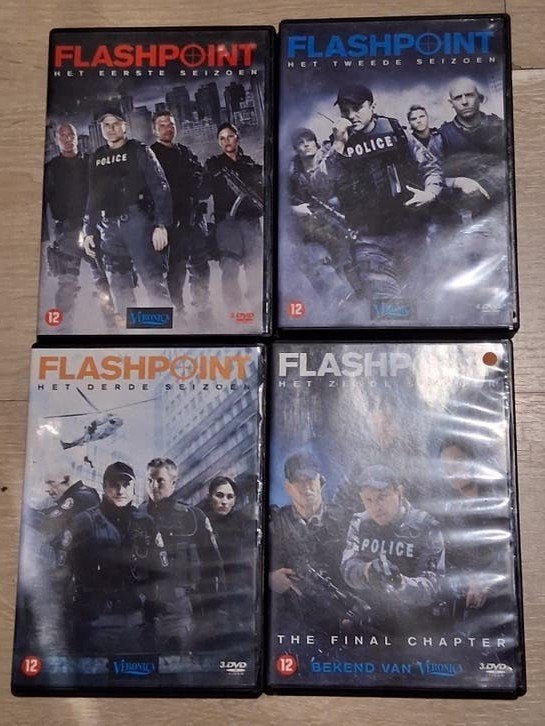 Dvd-boxen Flashpoint (politiereeks) seizoenen 1, 2, 3 en 6, Cd's en Dvd's, Dvd's | Tv en Series, Nederlands, Seizoen 1, Ophalen of Verzenden