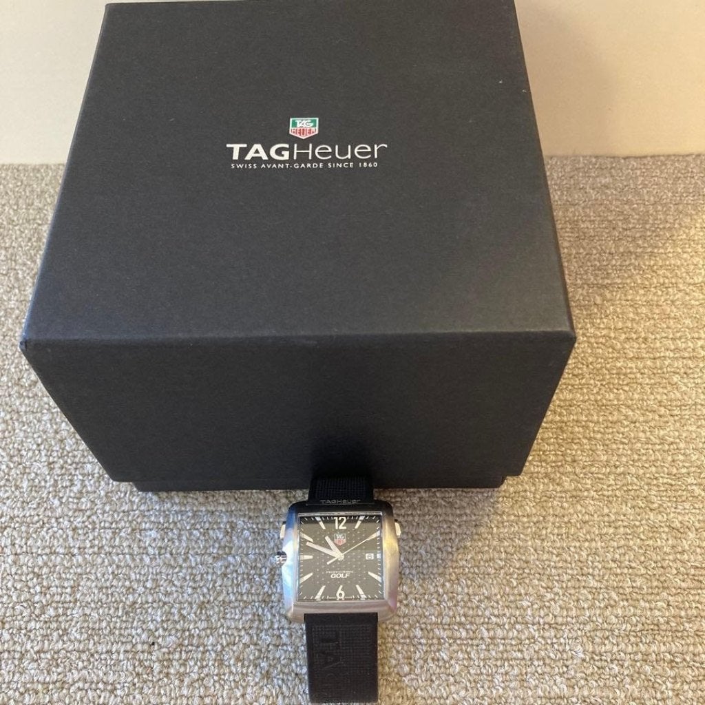 TAG Heuer Pro Tiger Woods Golf WAE1110, Bijoux, Sacs & Beauté, Montres | Hommes, Montre-bracelet, Enlèvement ou Envoi, TAG Heuer