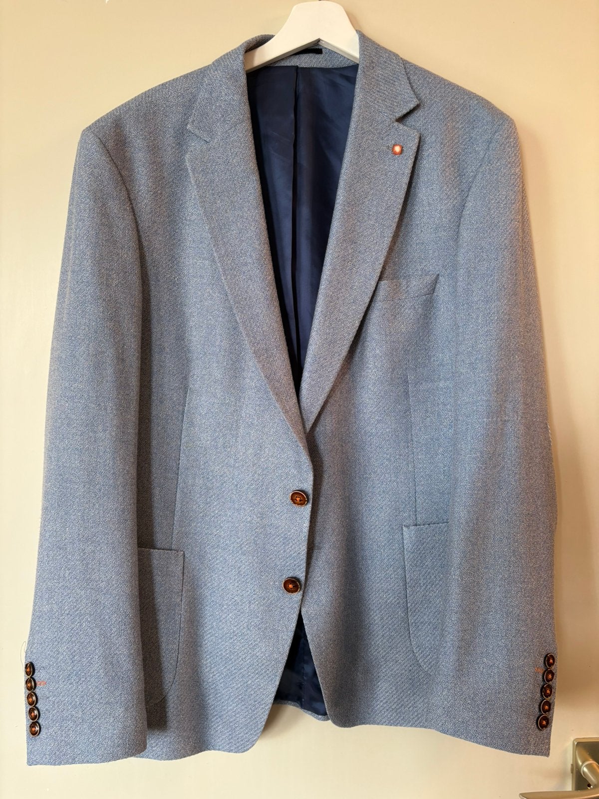 Mannen kostuum vest elegant sport, Ophalen, Zo goed als nieuw, Maat 56/58 (XL), Blauw