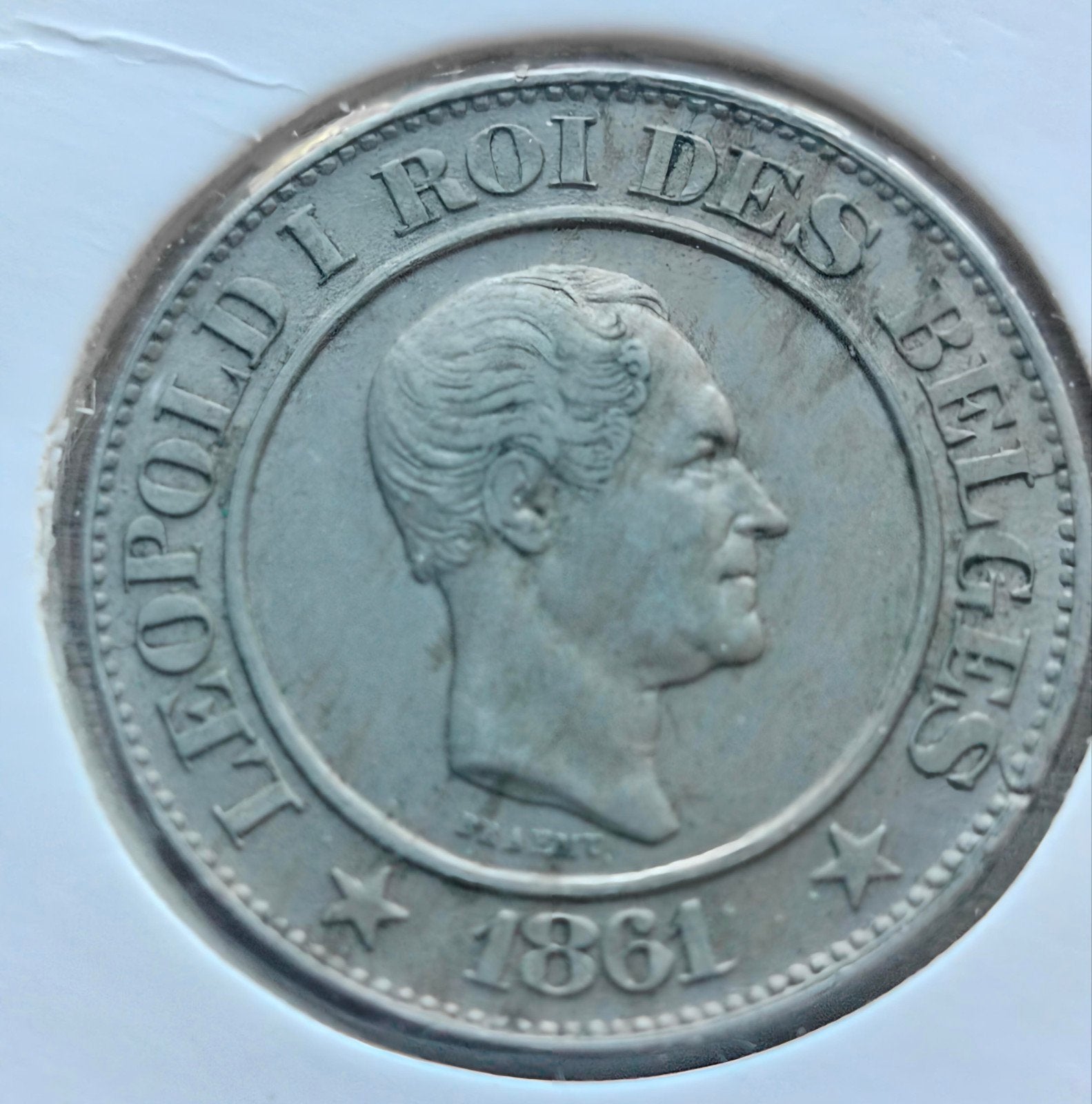 20 c 1861 Leopold 1 pr+, Ophalen of Verzenden
