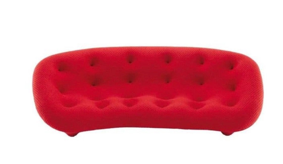 Canapé Ligne Roset Ploum Grand modèle – Rouge – Bouroullec, Enlèvement, Utilisé, 3 personnes
