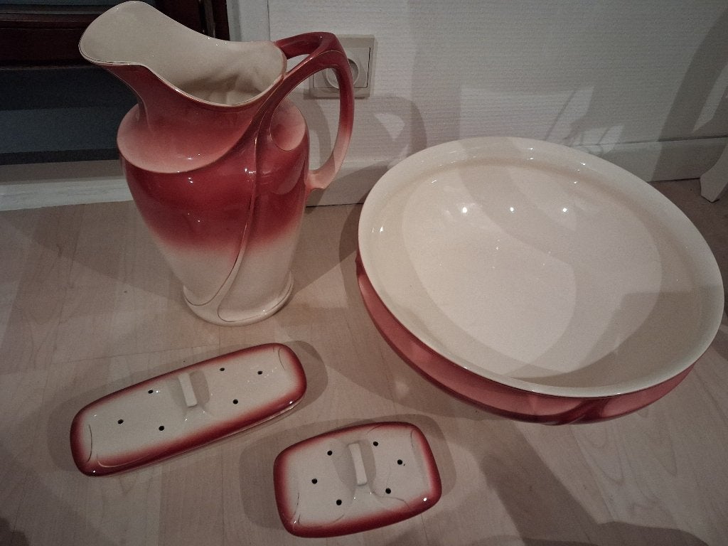 Antiek lavabo set / wastafel set / waskom Villeroy&Boch, Enlèvement