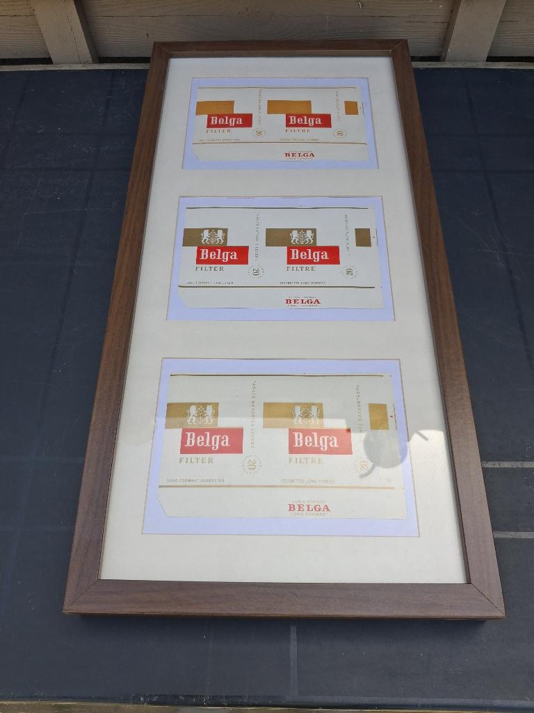 belga labels buitenland, Ophalen of Verzenden, Zo goed als nieuw, Reclamebord