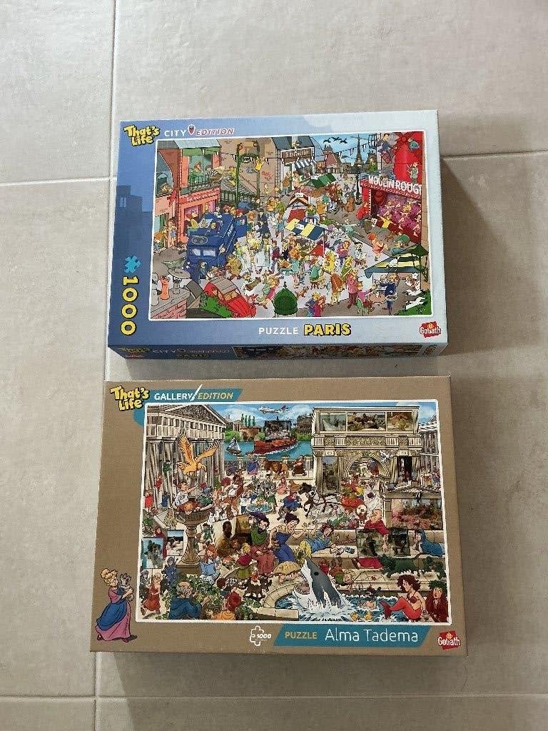 2 puzzels That’s Life 1000 stukken, Ophalen, 500 t/m 1500 stukjes, Zo goed als nieuw, Legpuzzel