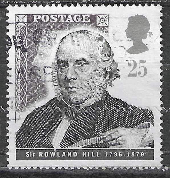 Grande-Bretagne 1995 - Yvert 1834 - Sir Rowland Hill (ST), Timbres & Monnaies, Envoi, Affranchi