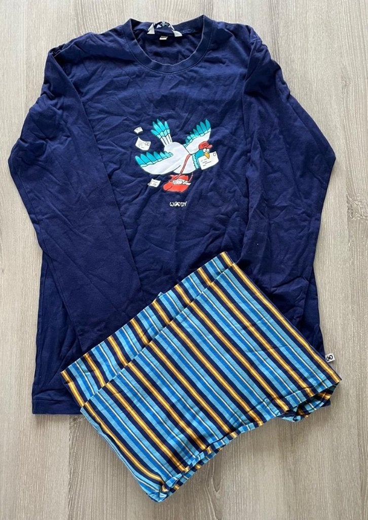Woody herenpyjama - thema duif - 16A (176), Kleding | Heren, Pyjama's, Ophalen, Gedragen, Maat 46 (S) of kleiner, Woody