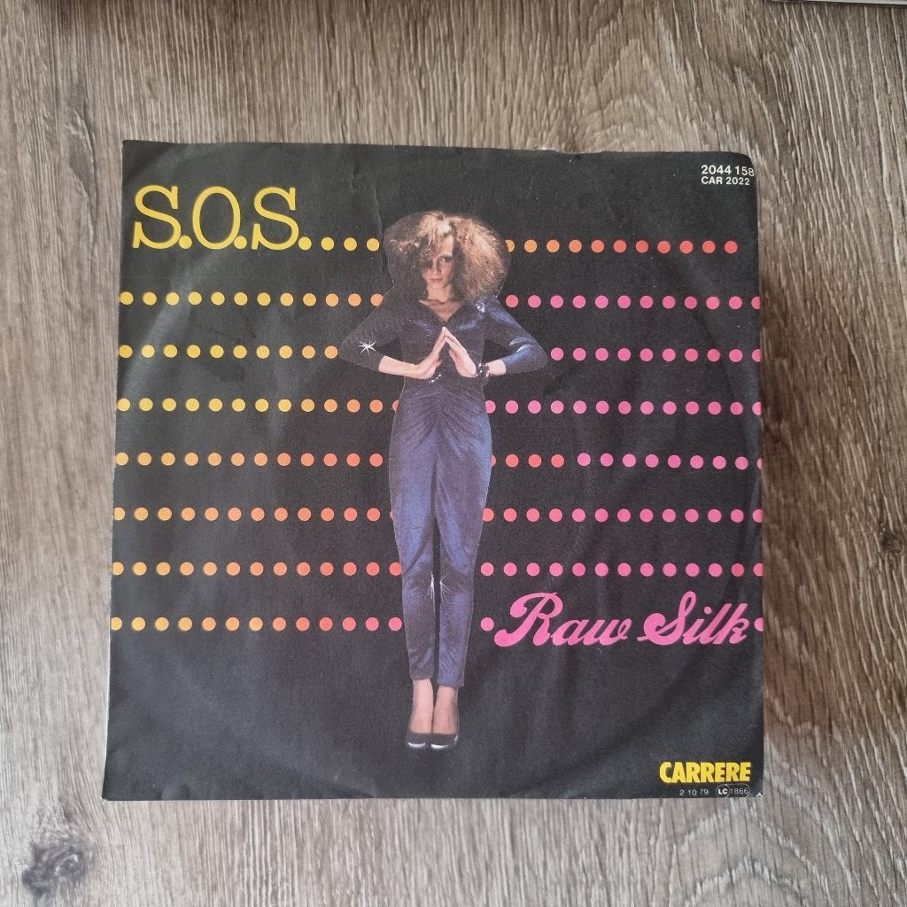 7" Raw Silk – S.O.S., Cd's en Dvd's, Vinyl Singles, Ophalen of Verzenden, Gebruikt, 7 inch, Dance en House