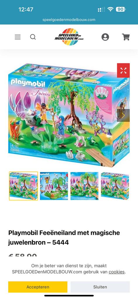 Jardin des fees playmobil complet, Ophalen of Verzenden, Zo goed als nieuw