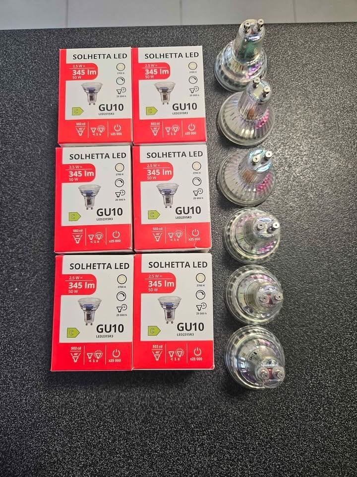 Lots de 12 lampes led GU10, Enlèvement ou Envoi, Neuf, Spot encastrable ou Spot mural, LED