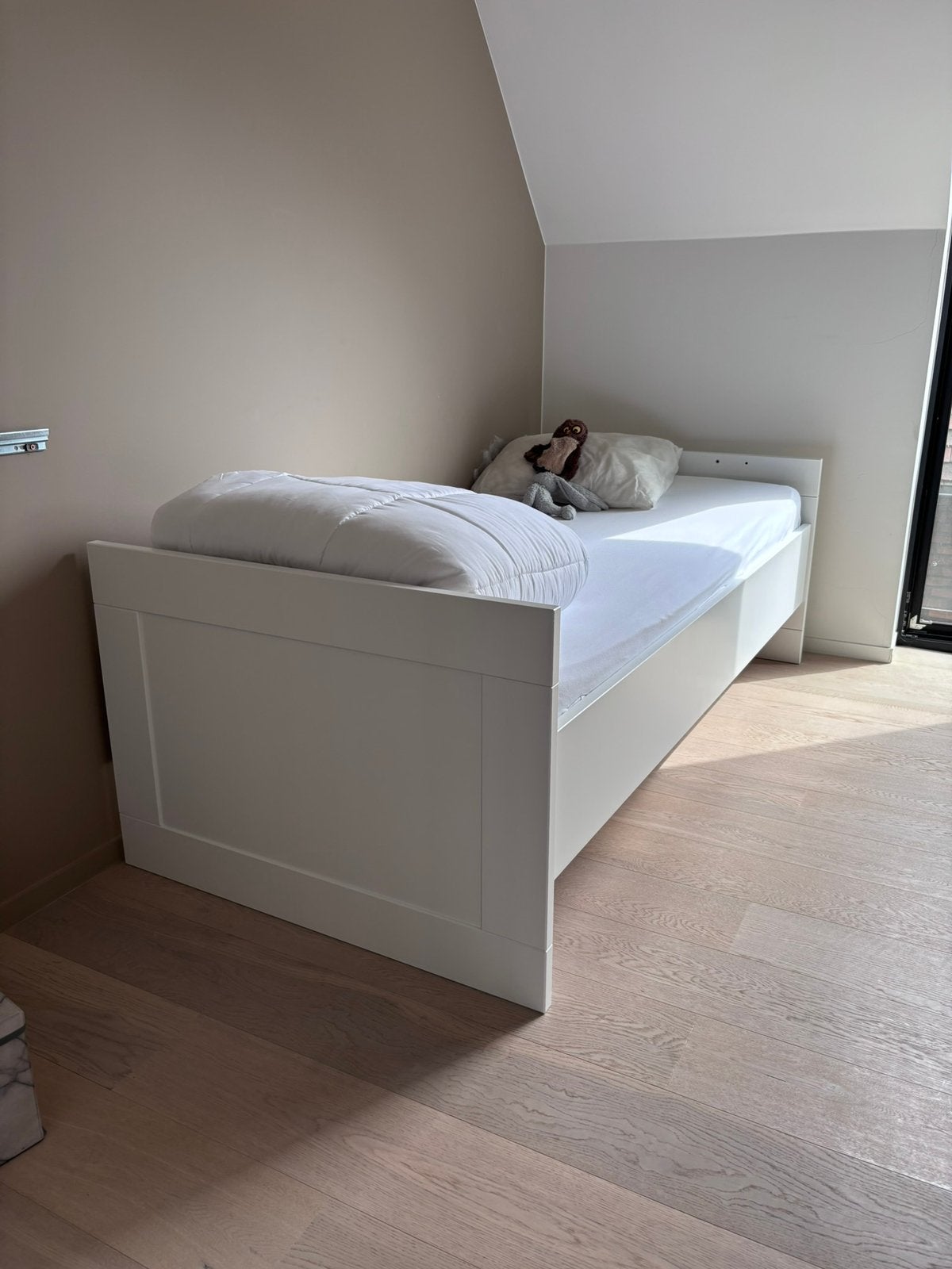 1 persoonsbed, Huis en Inrichting, Slaapkamer | Bedden, Ophalen, Gebruikt, 90 cm, Eenpersoons