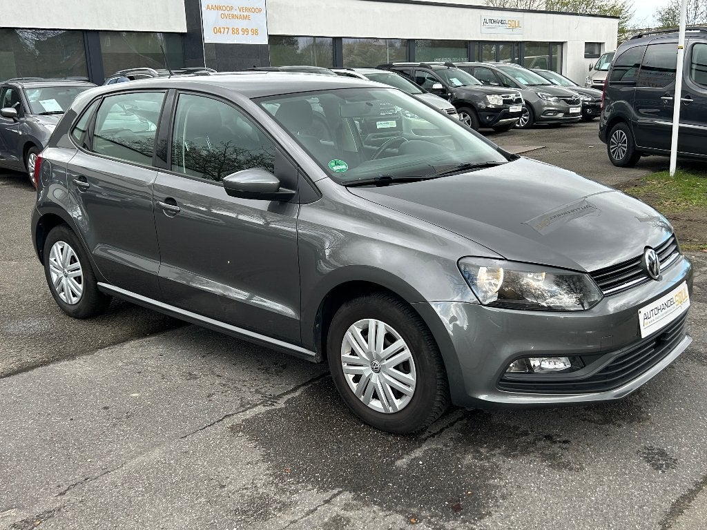 VW Polo 1.0i, 2015, 127.230km, Airco, Keuring, 12m Garantie, Autos, Argent ou Gris, Achat, Euro 6, Entreprise