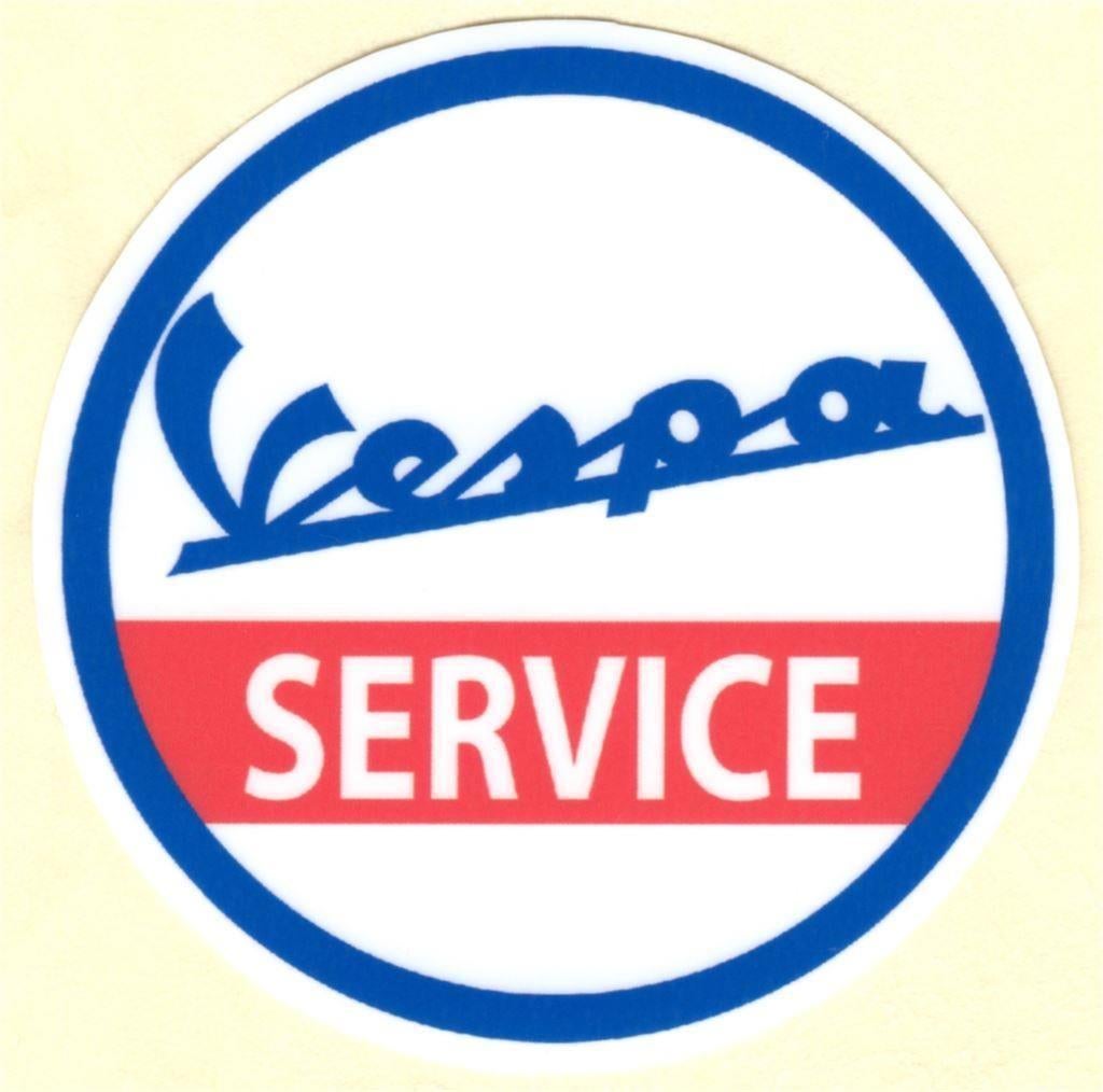 Vespa Service sticker #22, Motoren, Accessoires | Stickers, Verzenden