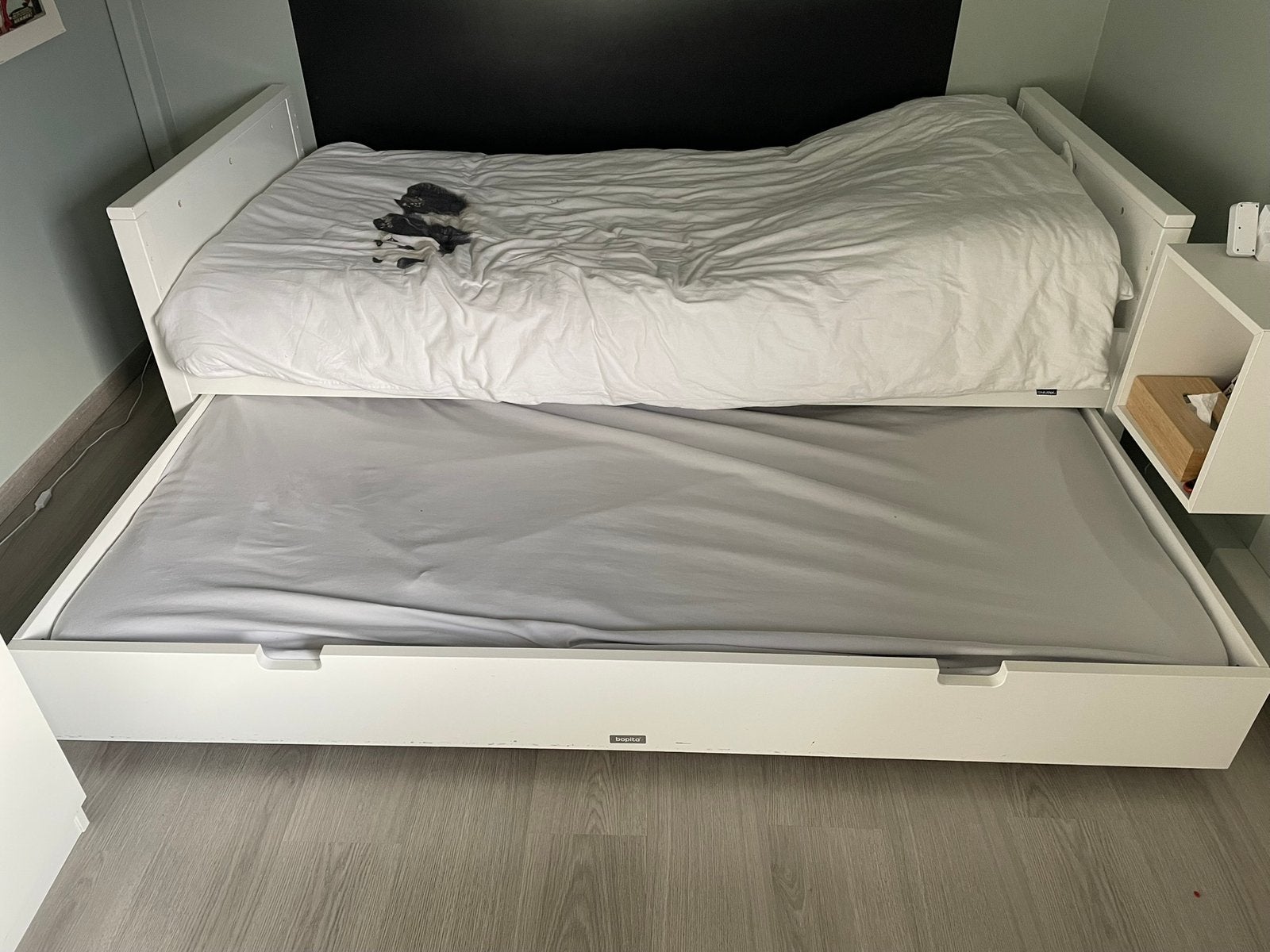 Bopita 1-persoonsbed met lade, Kinderen en Baby's, Ophalen, Gebruikt, 180 cm of meer, 85 tot 100 cm