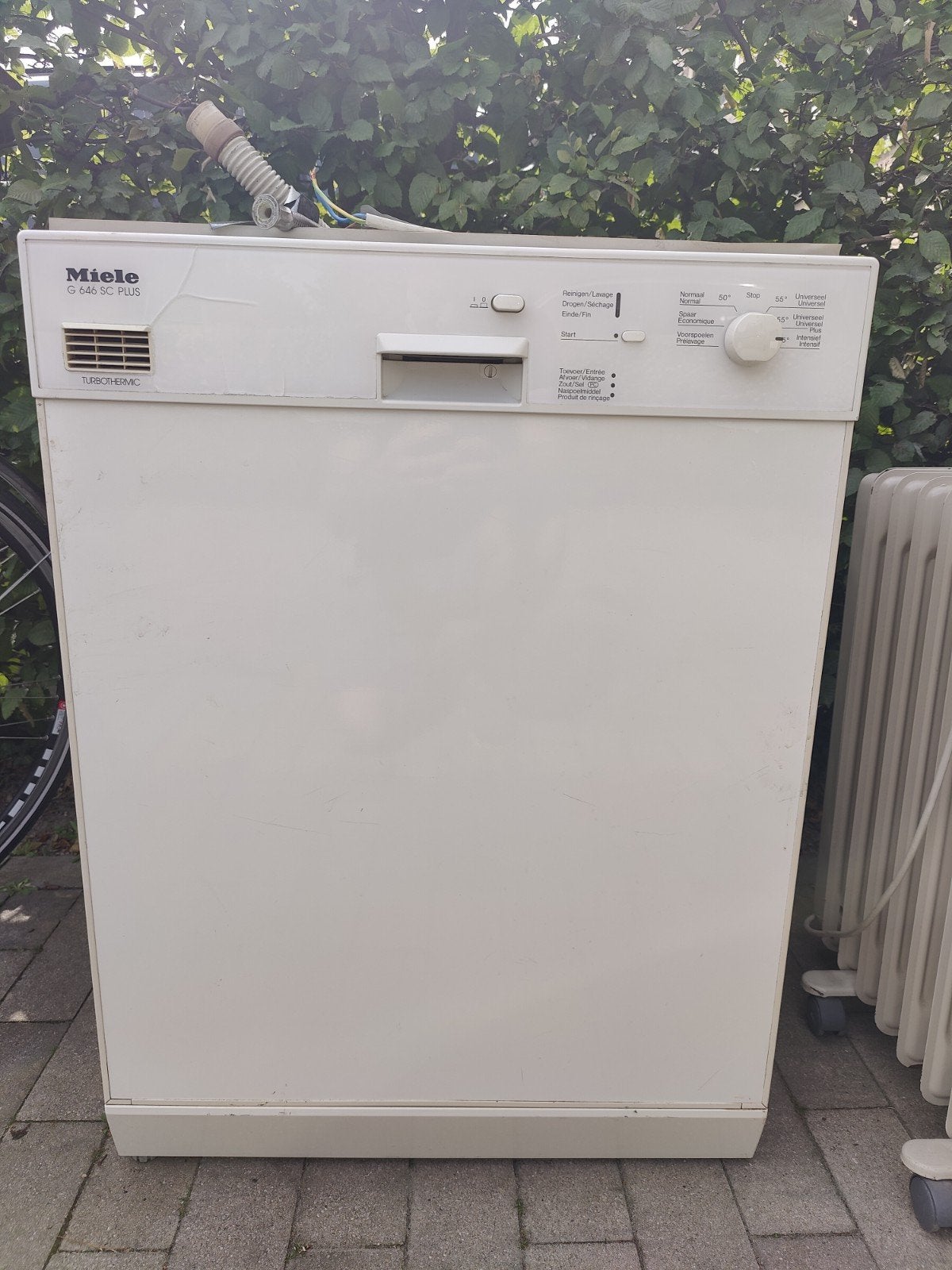 Miele vaatwasser, Ophalen