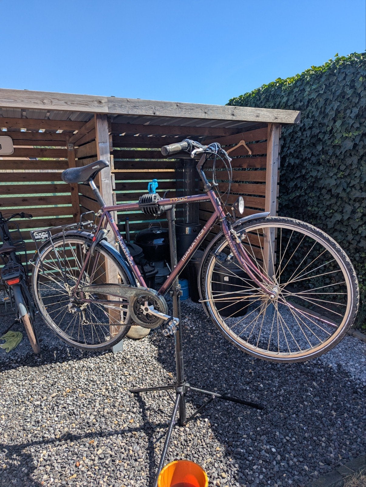 Marathon Tyros heren stadfiets, 10 à 15 vitesses, Frein sur jante, Enlèvement, 26 pouces