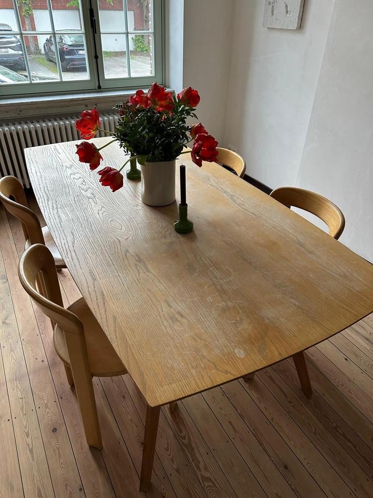 Eiken massieve tafel, Ophalen