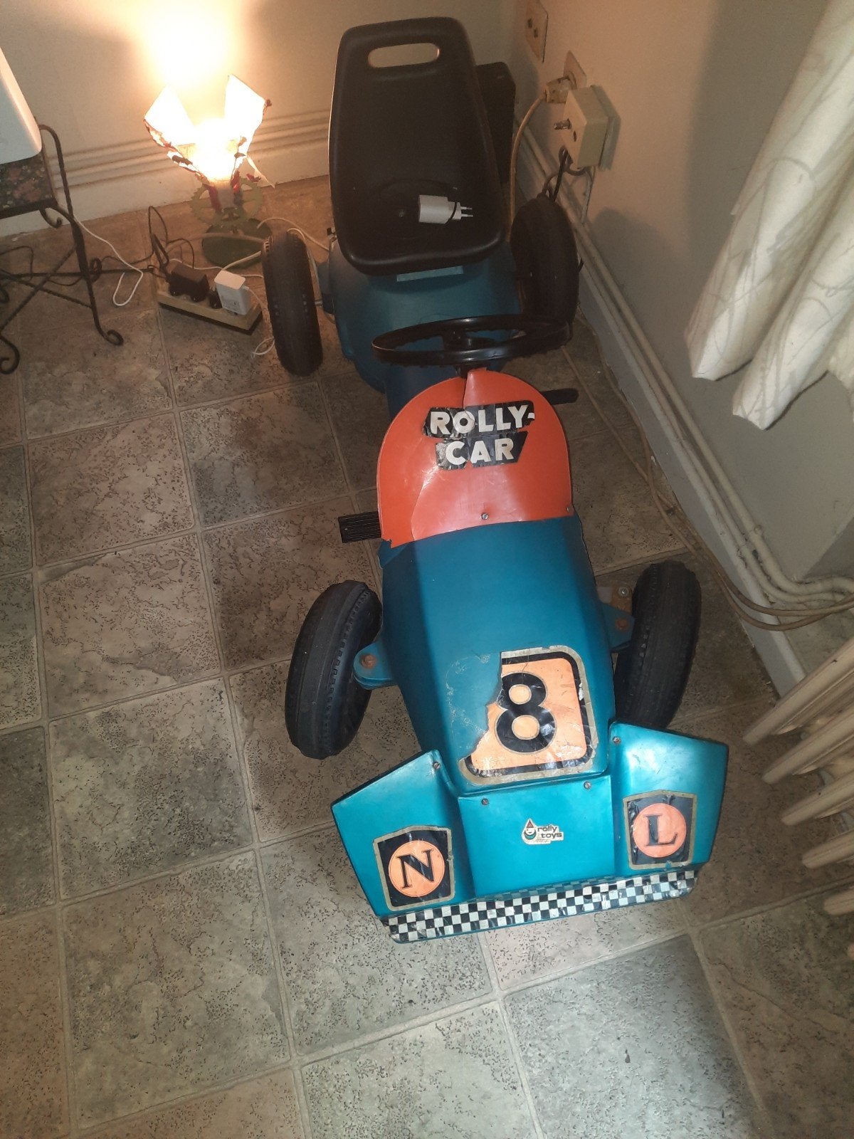 rolly toys F1 trapauto, Ophalen