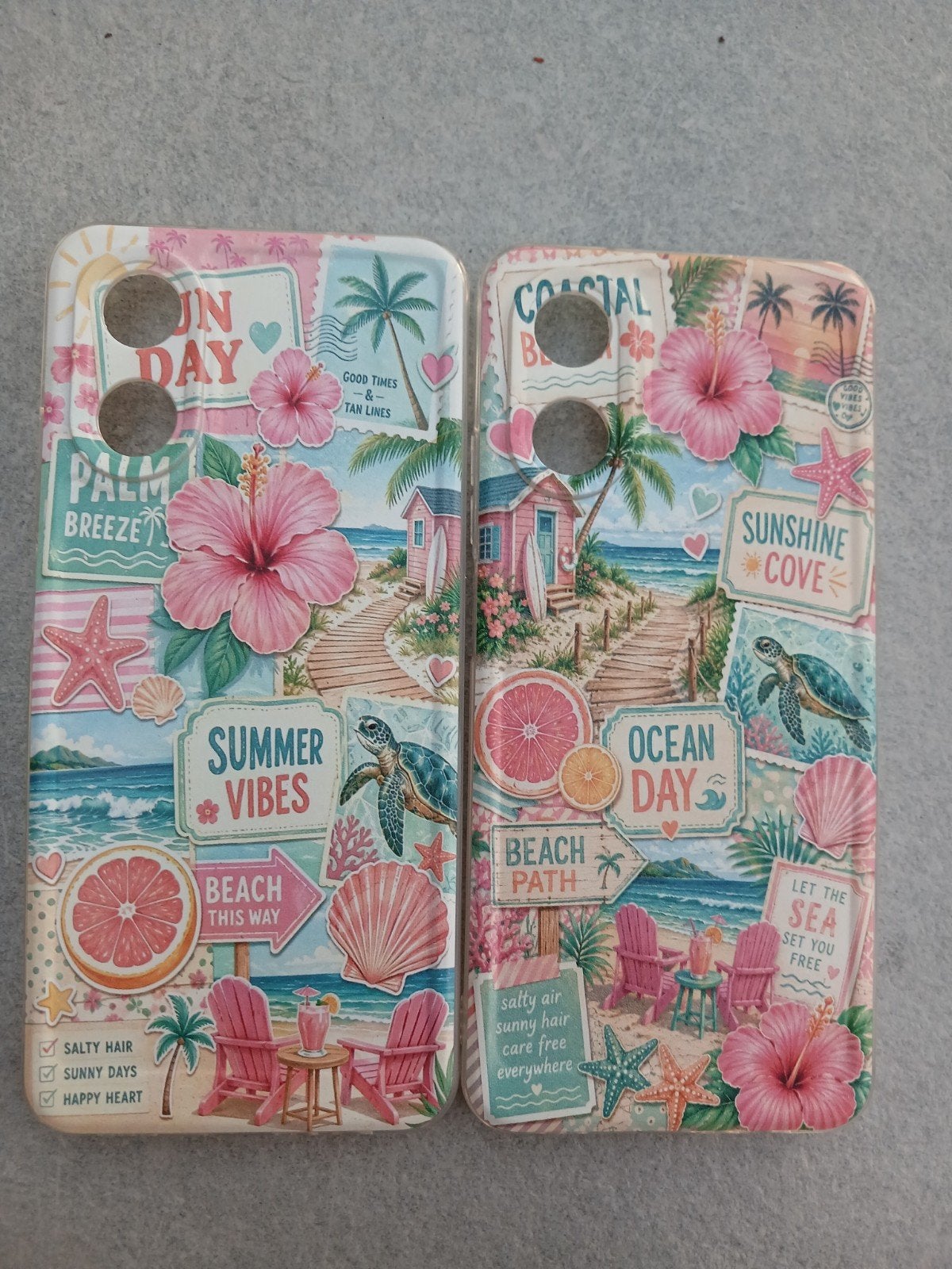 2 coques iPhone d'été, Enlèvement