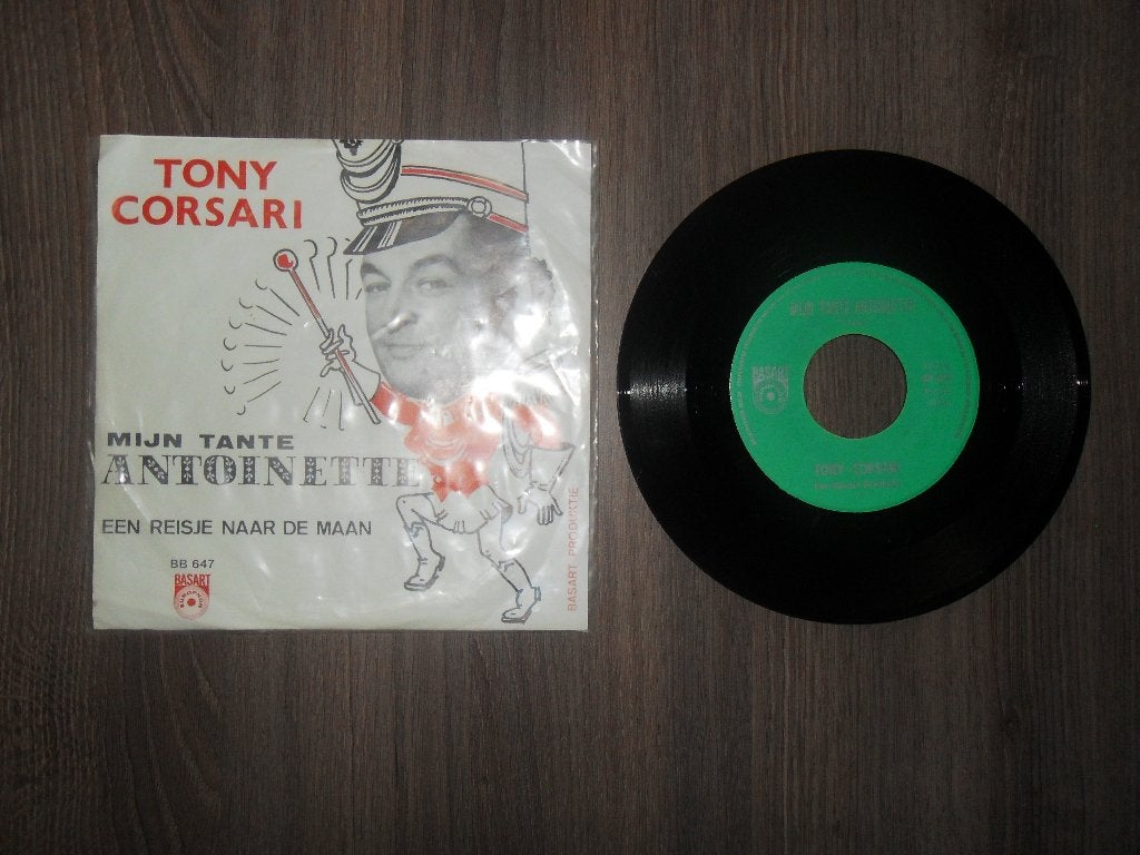 Tony Corsari - Mijn tante Antoinette, Cd's en Dvd's, Ophalen of Verzenden, Gebruikt, 7 inch, Levenslied of Smartlap