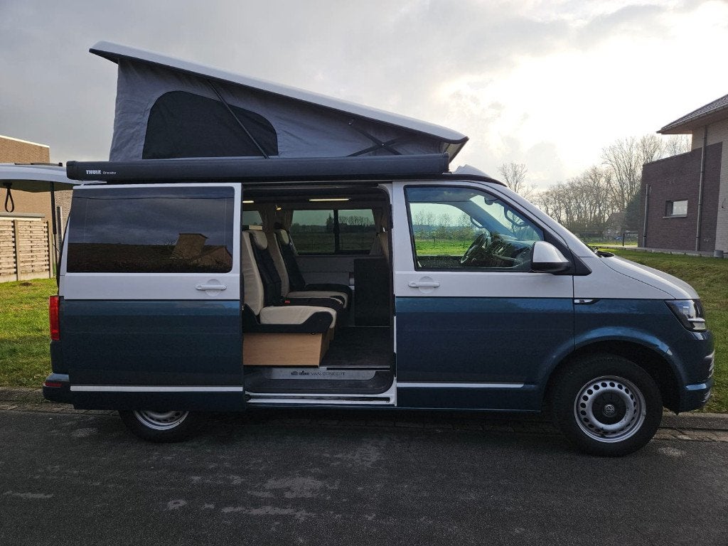 VW T6 camper busje met hefdak, Auto's, Volkswagen, Particulier, Transporter, ABS, Achteruitrijcamera, Airbags, Airconditioning