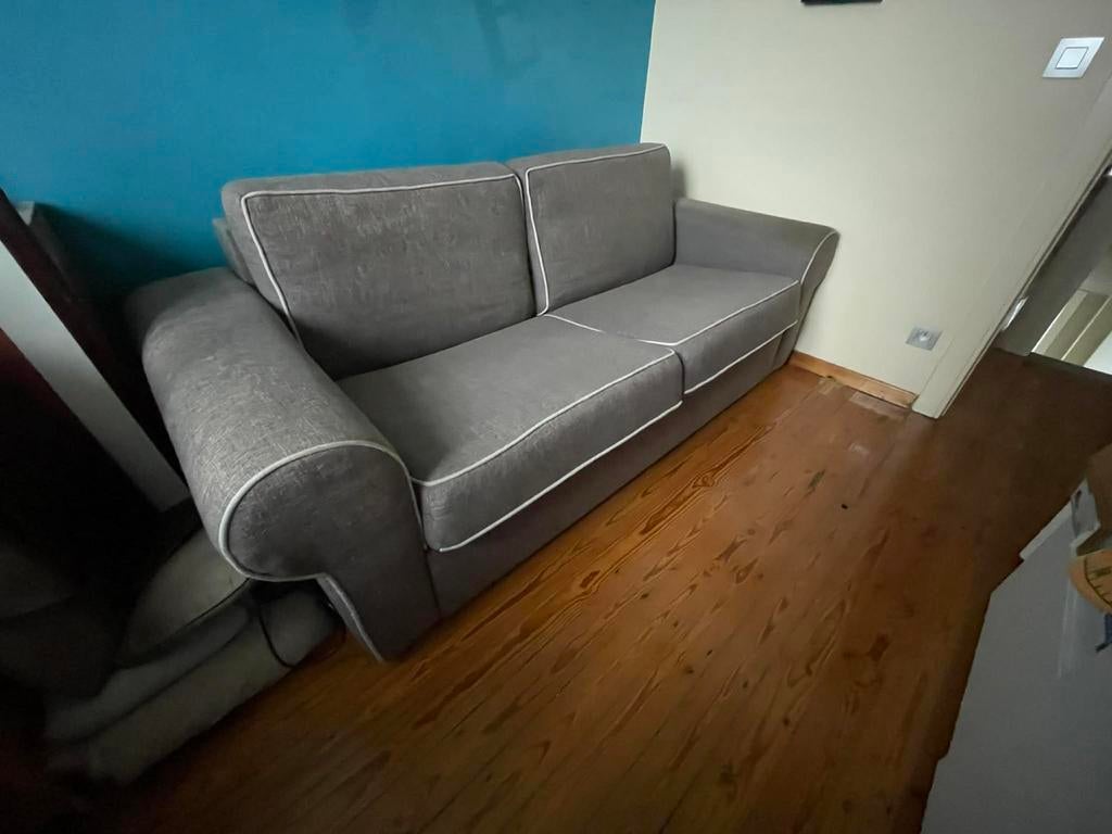 Zetel bed grijs - gratis, Enlèvement