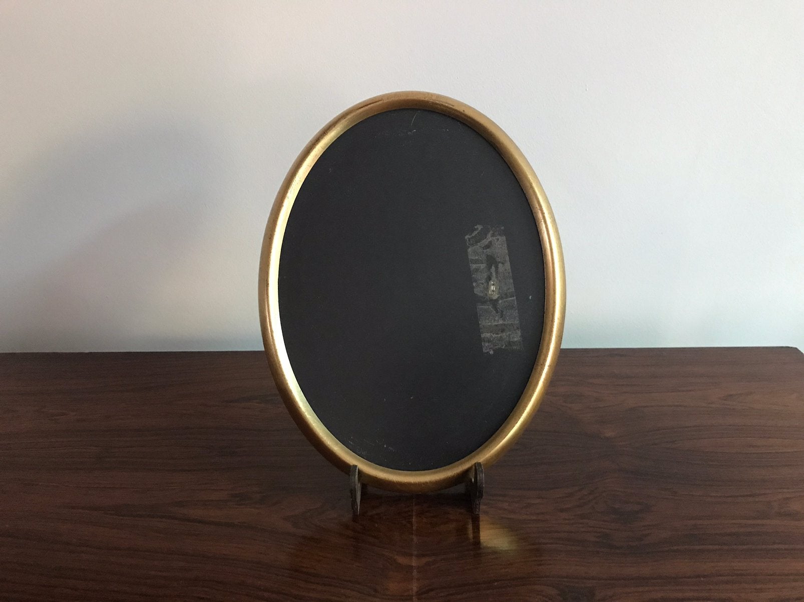 Lijst kader ovaal goudkleurig met glas, Antiek en Kunst, Ophalen of Verzenden