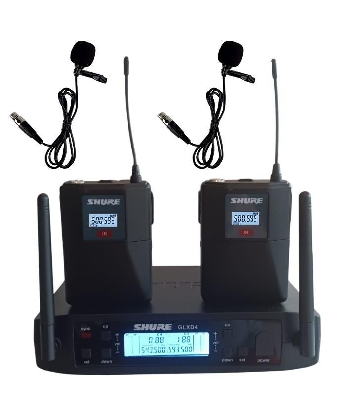 Nouveau Shure GLXD4 avec 2 microphones à pince à cravate., Musique & Instruments, Microphones, Enlèvement ou Envoi, Neuf, Micro chant