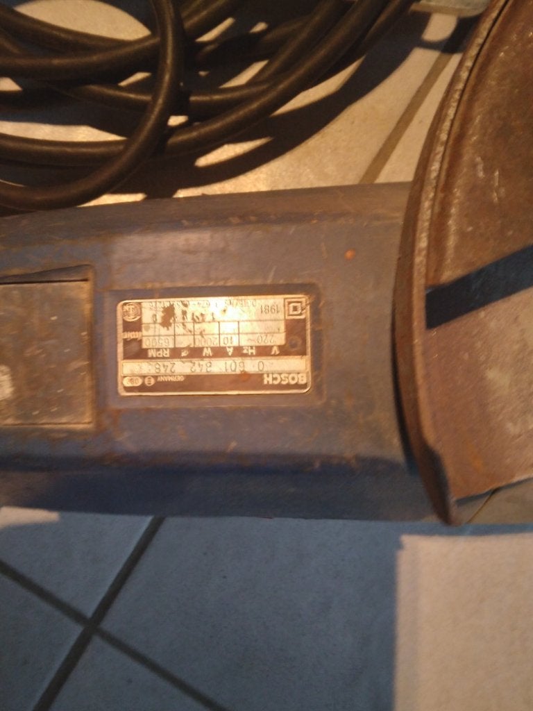 Slijpmolen, Ophalen, Gebruikt, Haakse handslijpmachine