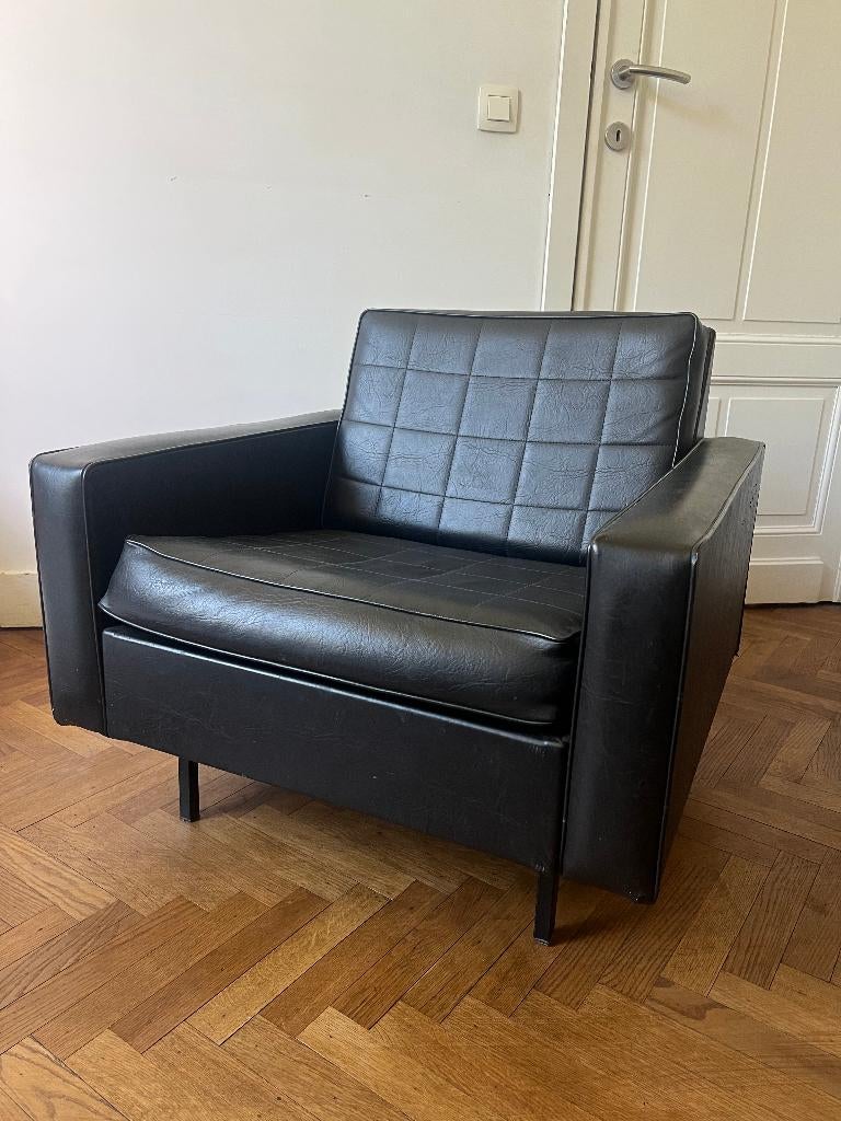 Fauteuil vintage, Huis en Inrichting, Fauteuils, Gebruikt, Overige materialen, 50 tot 75 cm, Minder dan 75 cm, Ophalen of Verzenden