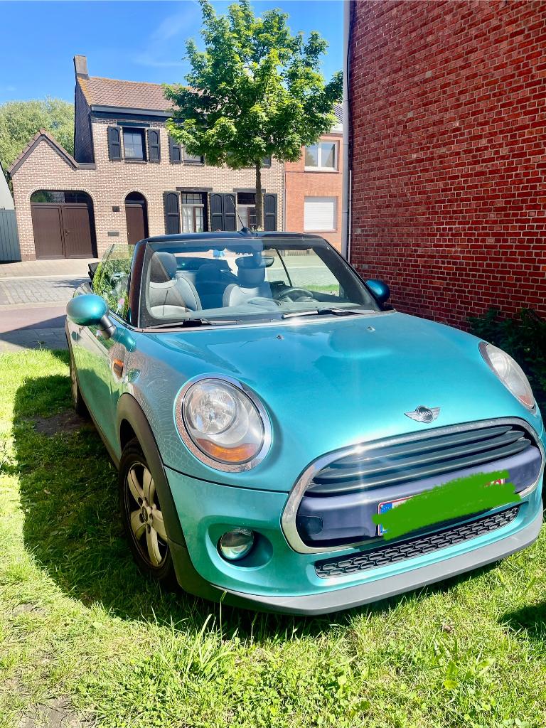 Mini Cooper Cabrio, Auto's, Mini, Cabriolet, Blauw, Leder, Handgeschakeld