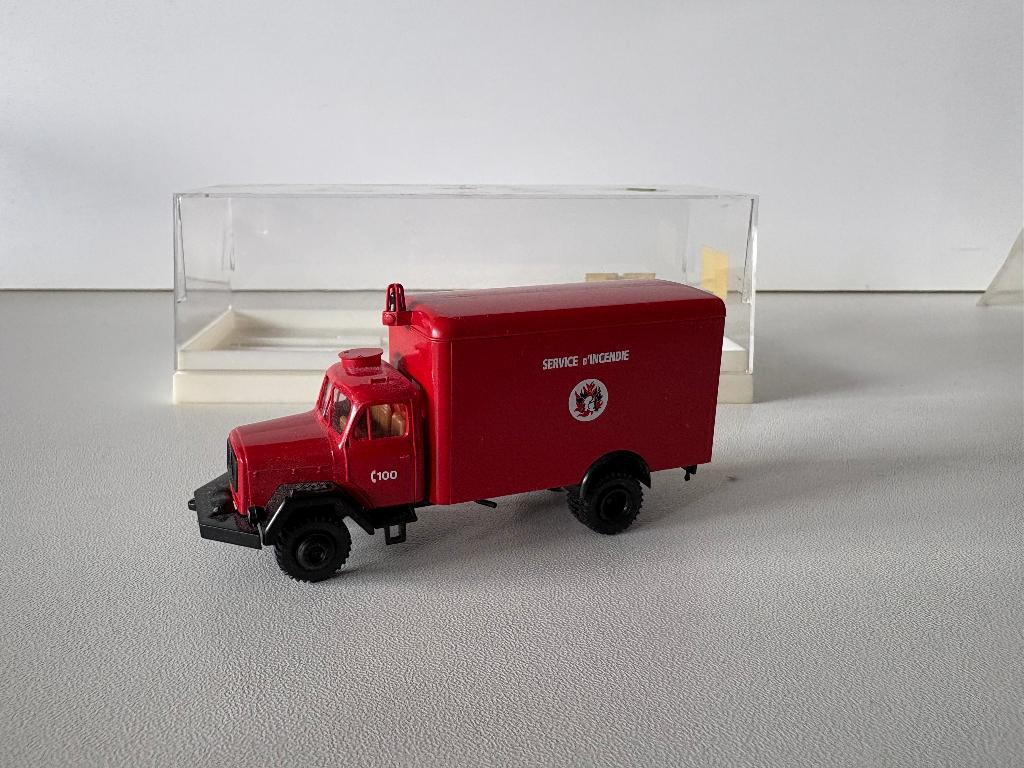 MAGIRUS DEUTZ - BRANDWEERWAGEN - BREKINA - 1:87, Verzenden, Nieuw, Bus of Vrachtwagen, Brekina