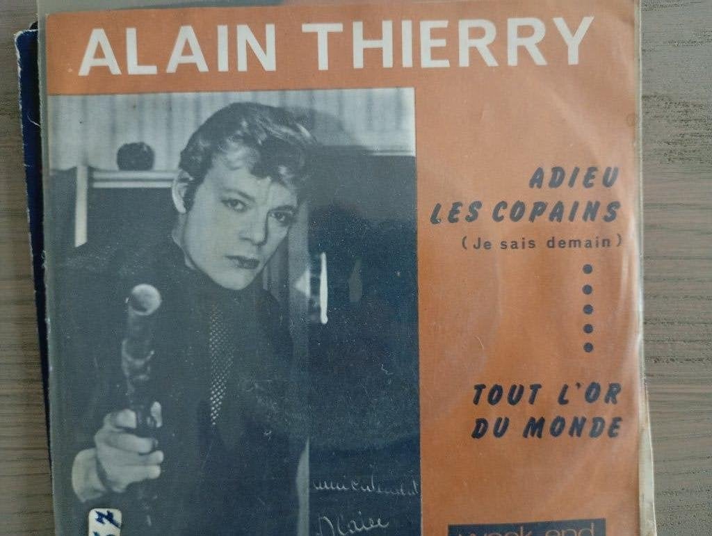 Alain Thierry - Adieu les copains, Gebruikt, Verzenden, 7 inch, Fotohoes