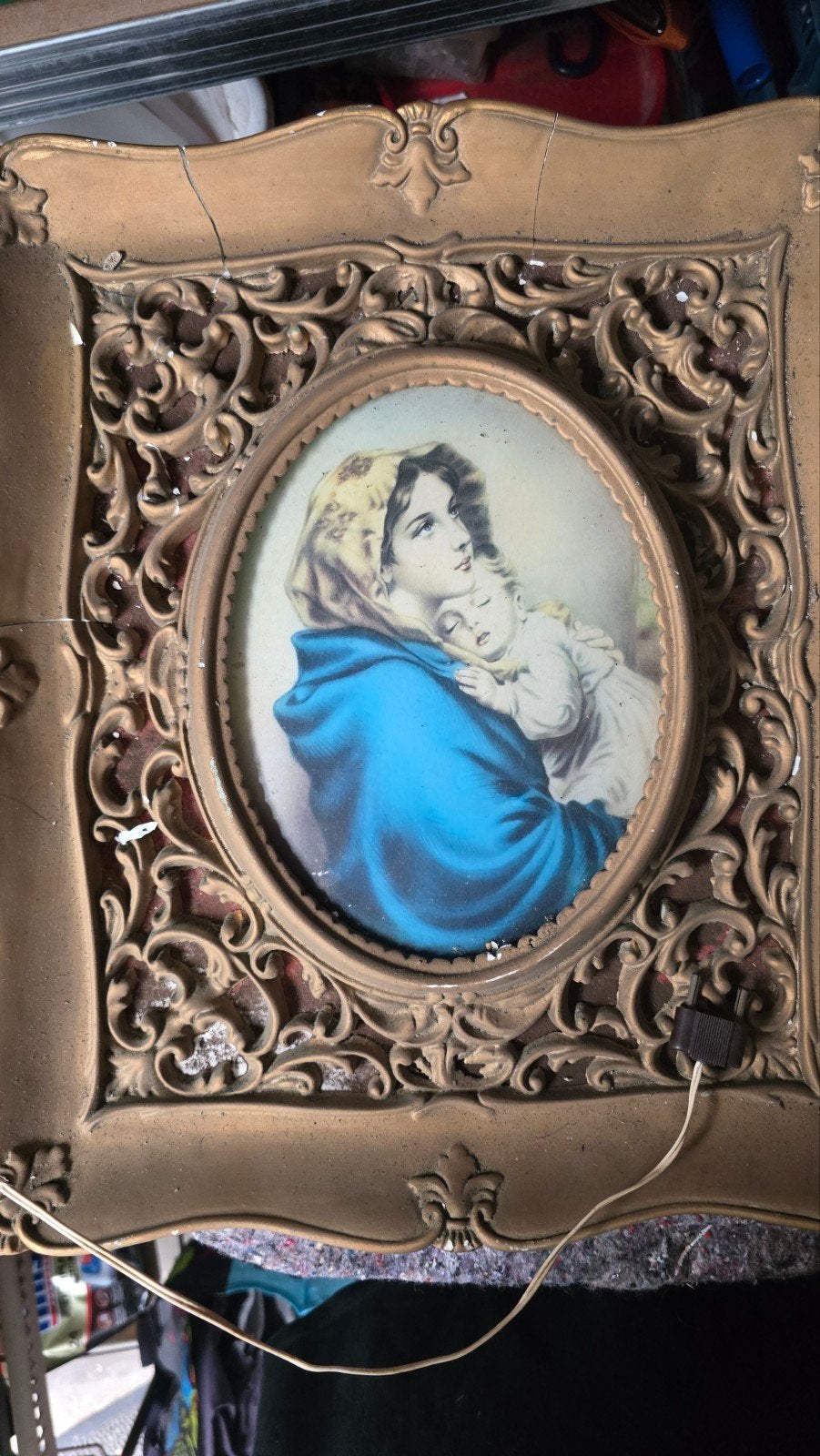 cadre ancien lumineux , faire offre descende, Vintage