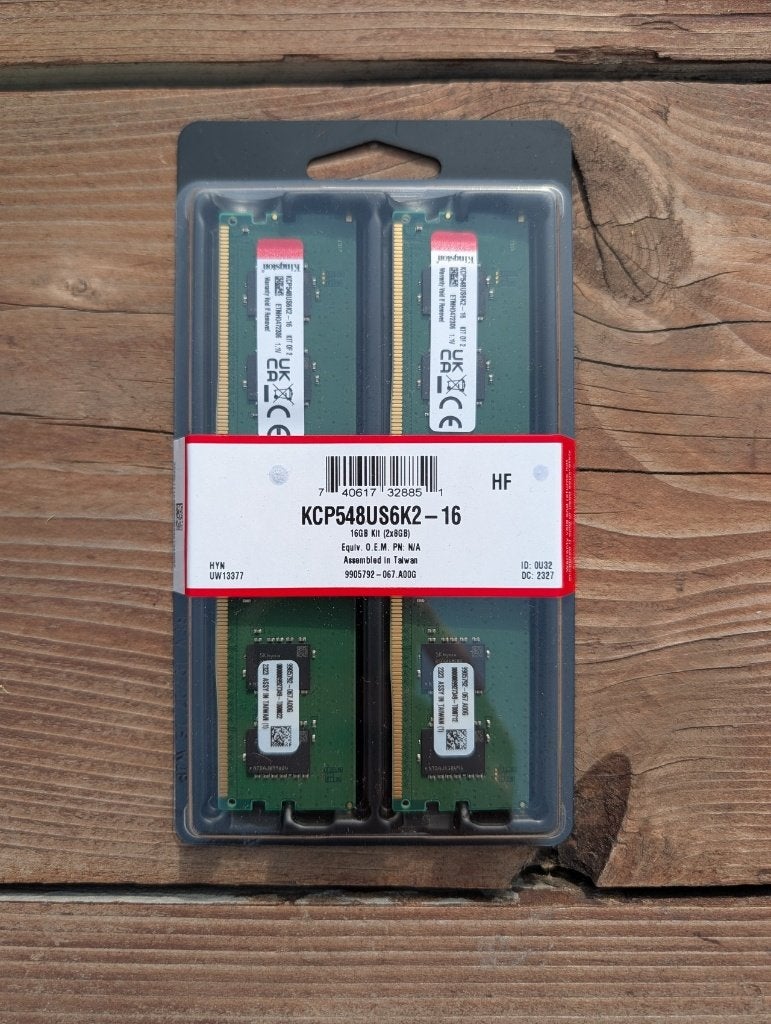Kingston 16GB (2x8GB) DDR5-4800 CL40 geheugenkit, Nieuw, Ophalen of Verzenden, Desktop, DDR5