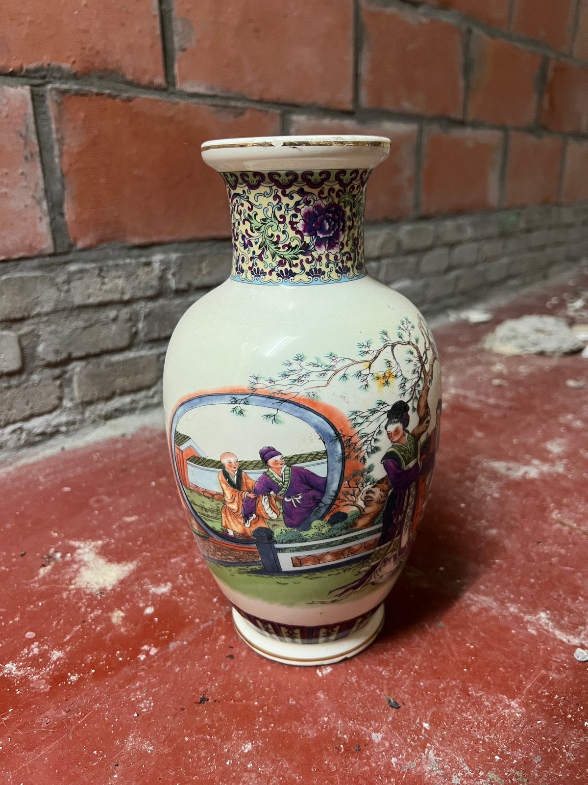 Vintage Italiaanse Chinoiserie vaas, Antiek en Kunst, Ophalen