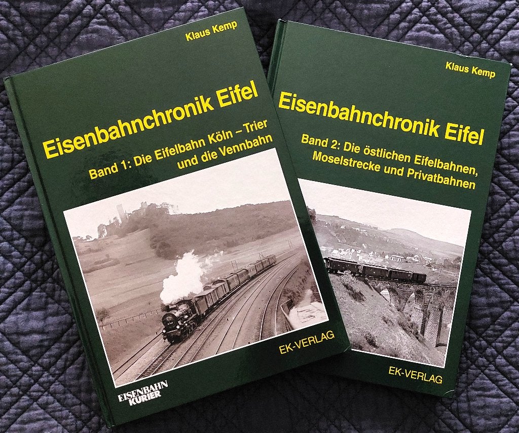 Einsenbahnchronik Eifel Band 1 und 2 EK Verlag, Collections, Trains & Trams, Enlèvement ou Envoi, Comme neuf, Train, Livre ou Revue