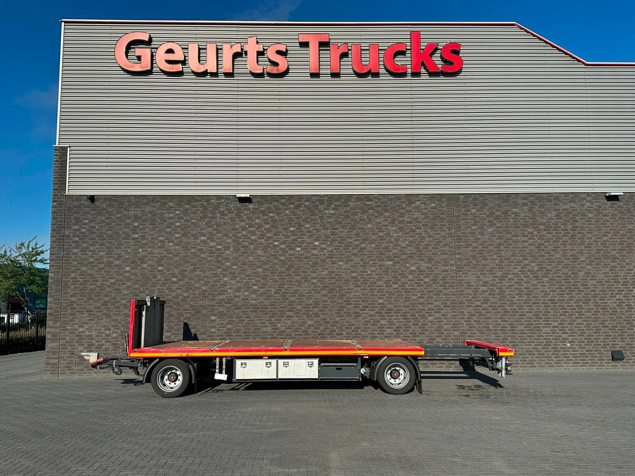 Langfeld LPA 18 TL 6300 2 ASSER UITSCHUIFBAAR ACHTERZIJDE, Overige brandstoffen, Aanhangers en Opleggers, Te koop, Rood