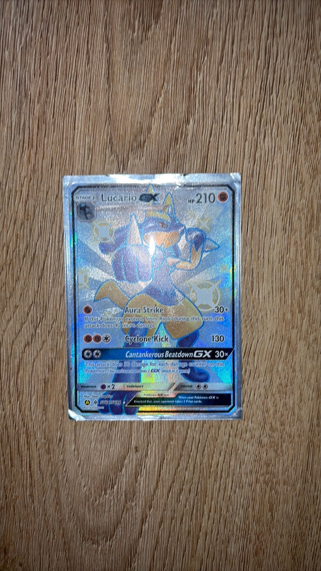 Shiny Lucario gx, Enlèvement ou Envoi, Neuf, Cartes en vrac, Foil