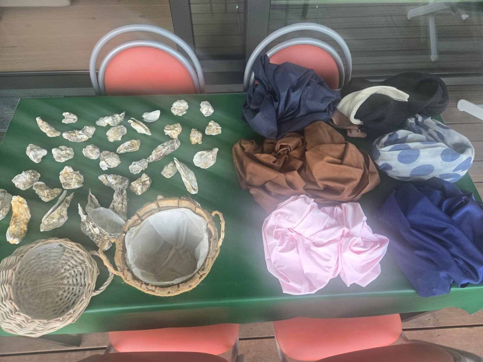 Alles wat op tafel staat voor Hobby verschillende stoffen en, Ophalen of Verzenden