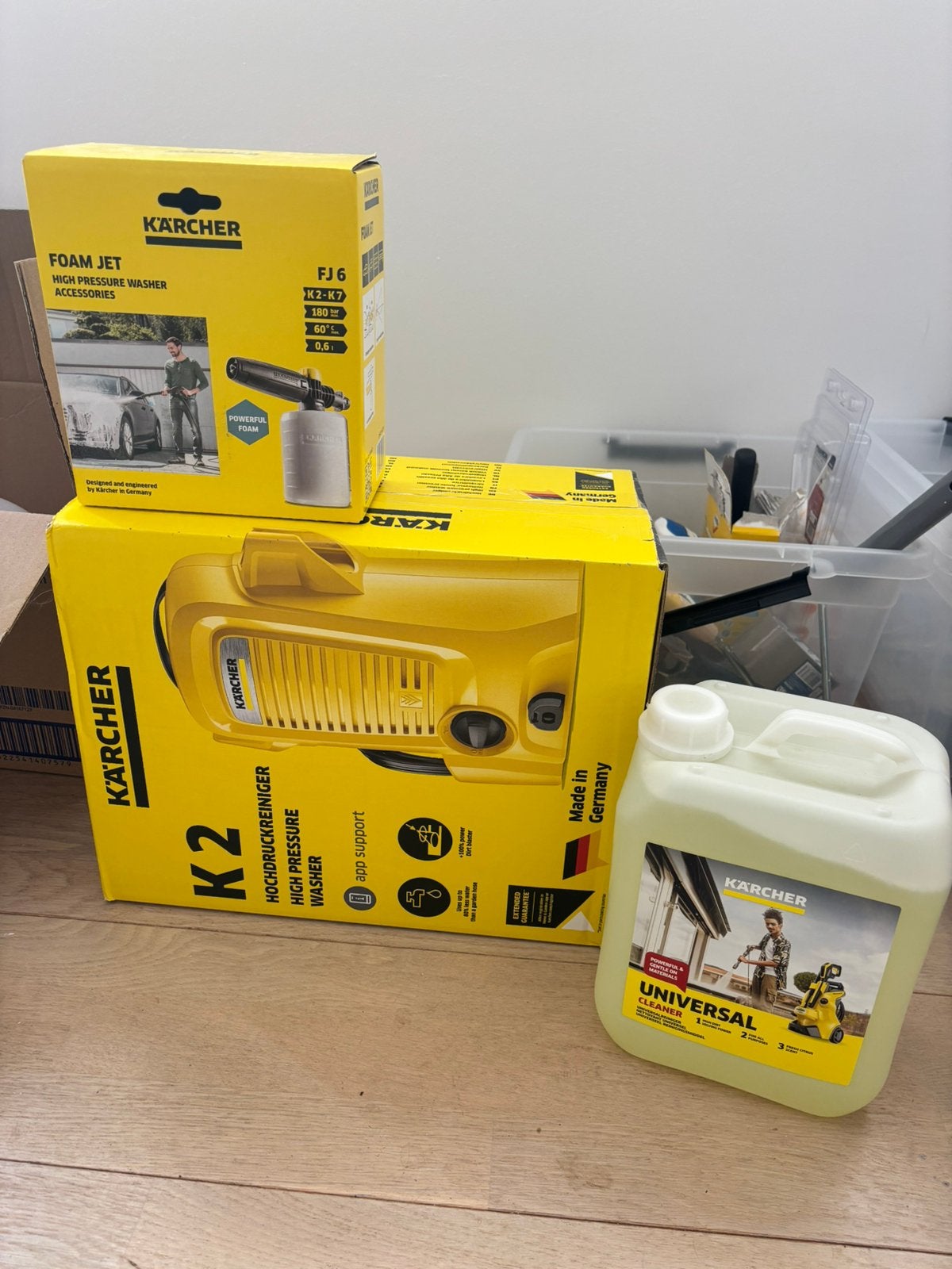 Karcher K2 bundel, nieuw in ongeopende doos., Tuin en Terras, Hogedrukreinigers, Ophalen, Nieuw, Elektrisch, Met regelbare waterdruk