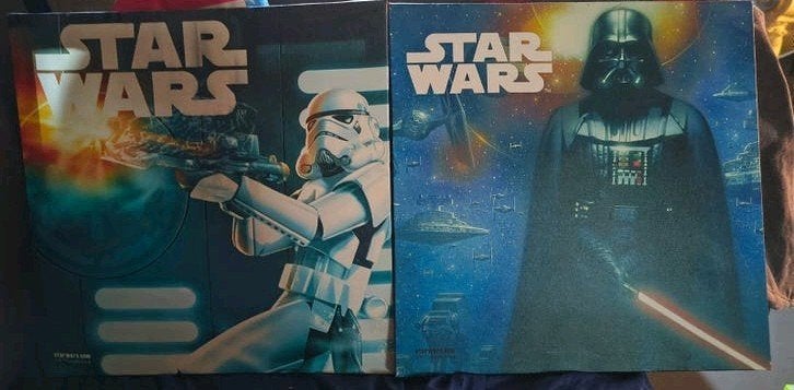 Star Wars Darth Vader + Stormtrooper on Wooden frame bundle, Verzamelen, Star Wars, Ophalen of Verzenden, Zo goed als nieuw, Boek of Poster