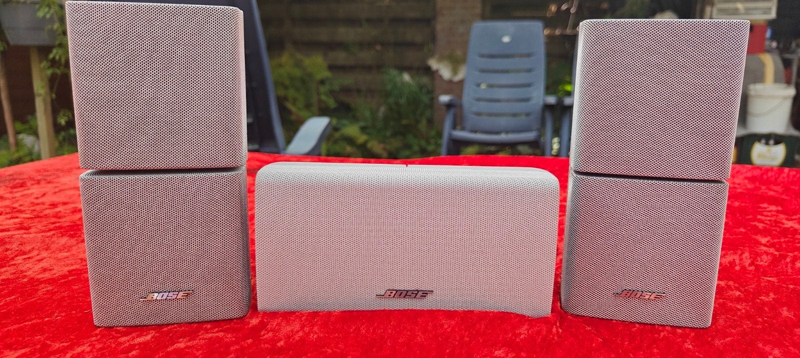 Bose set luidspreker zilvergrijs, Audio, Tv en Foto, Ophalen of Verzenden, Bose
