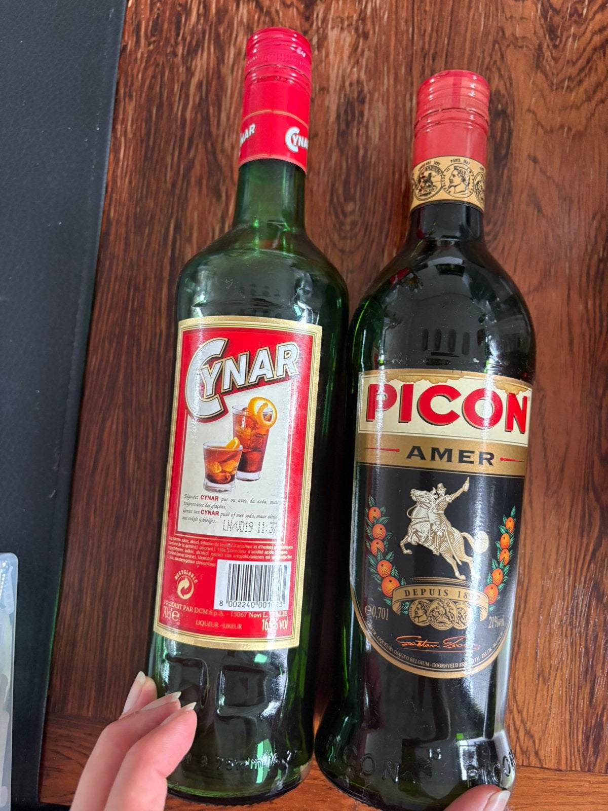 Picon en Cynar, Diversen, Ophalen