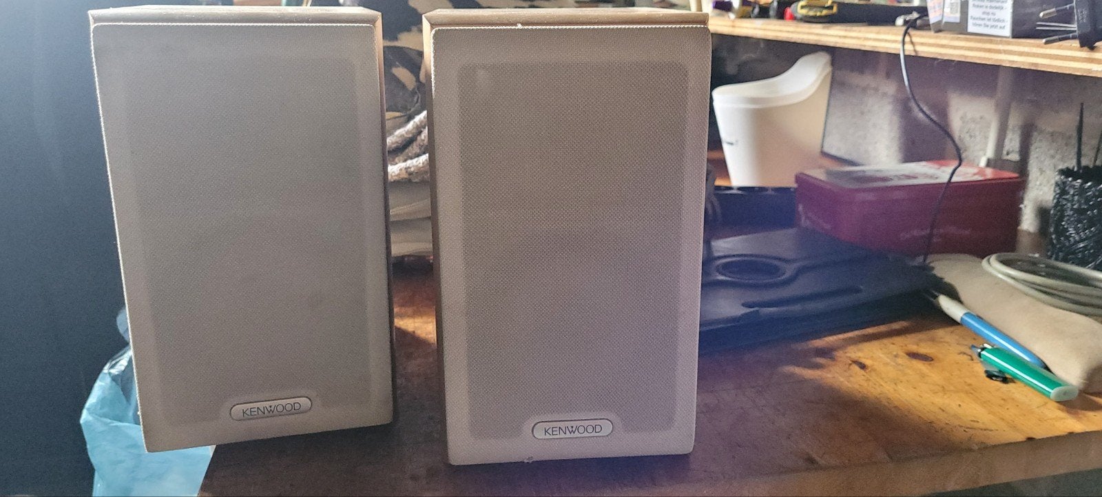haut parleur kenwood, Ophalen, Zo goed als nieuw, Boekenplank luidspreker