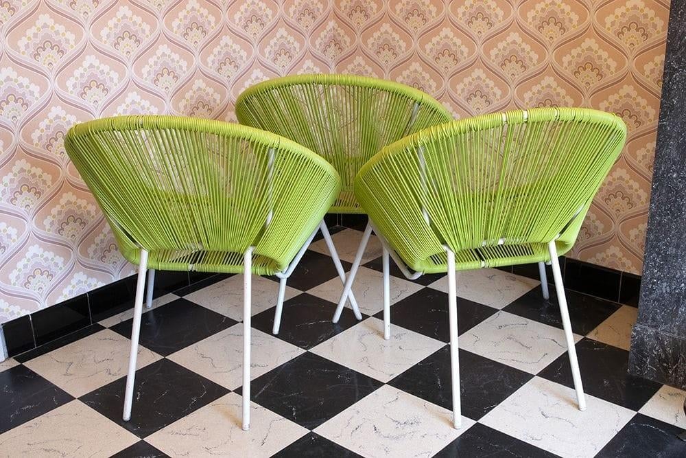 Vintage draadstoelen / acapulco chairs, Tuin en Terras, Ophalen