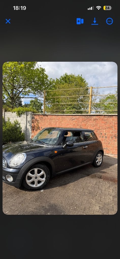Auto, Auto's, Mini, Stof, Zwart, Zwart, Handgeschakeld