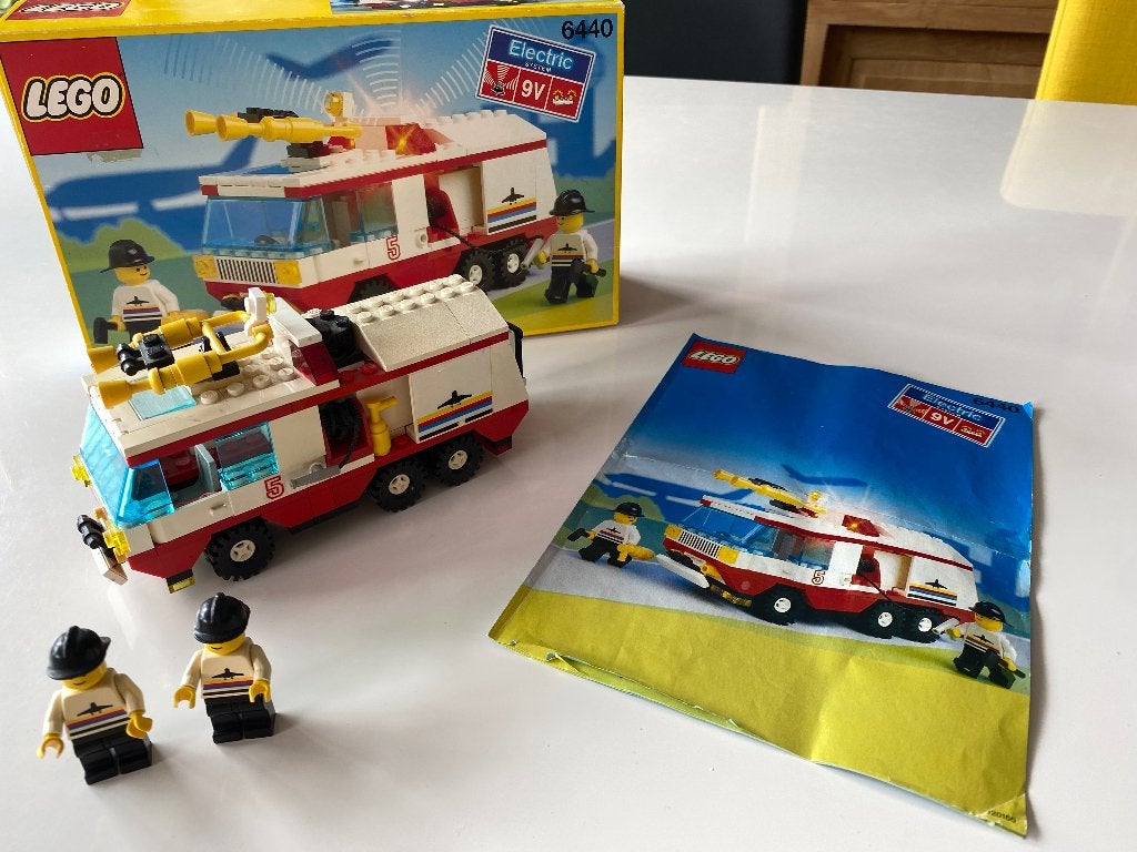 LEGO 6440 Jetport Fire Squad (1991) – Met Doos & Handleiding, Kinderen en Baby's, Speelgoed | Duplo en Lego, Lego, Inclusief instructies