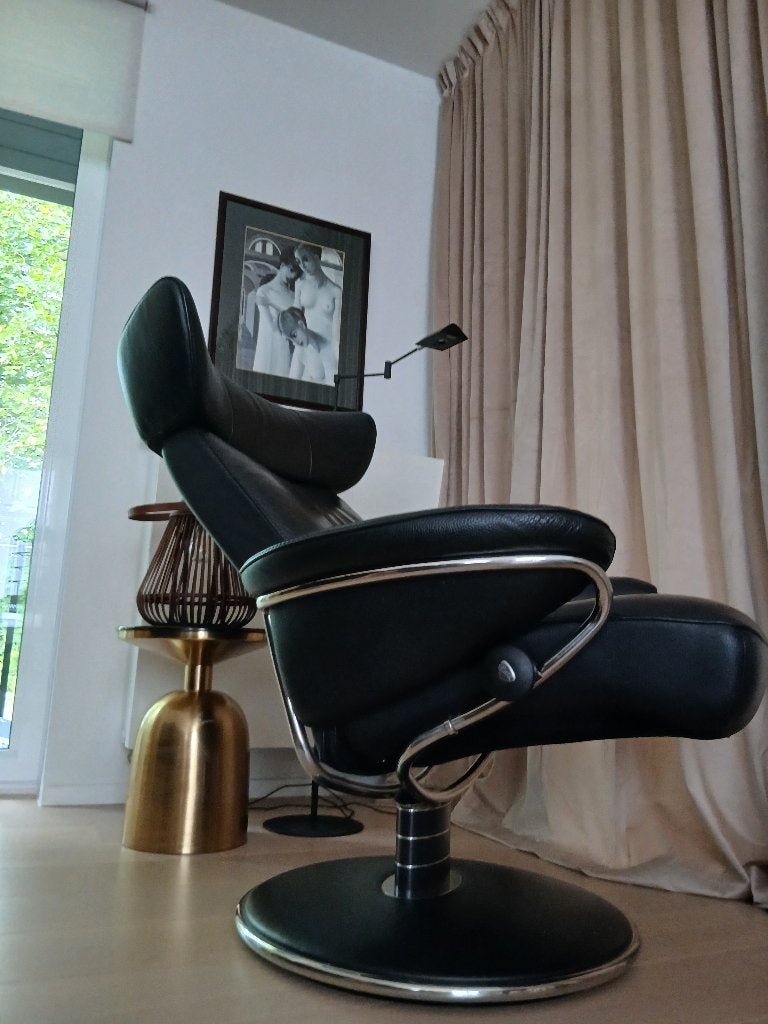 Relaxzetel  volledig in het leer 'Stressless', Enlèvement, Comme neuf, Cuir